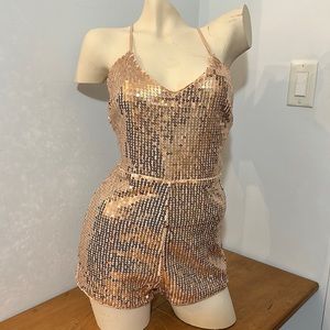 Rose Gold Sequin Jumper
